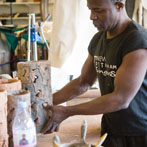 Lawson Oyekan working in Vosges, France 2016